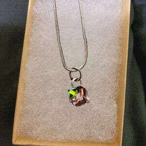 Tornasol Crystal Pendant Necklace